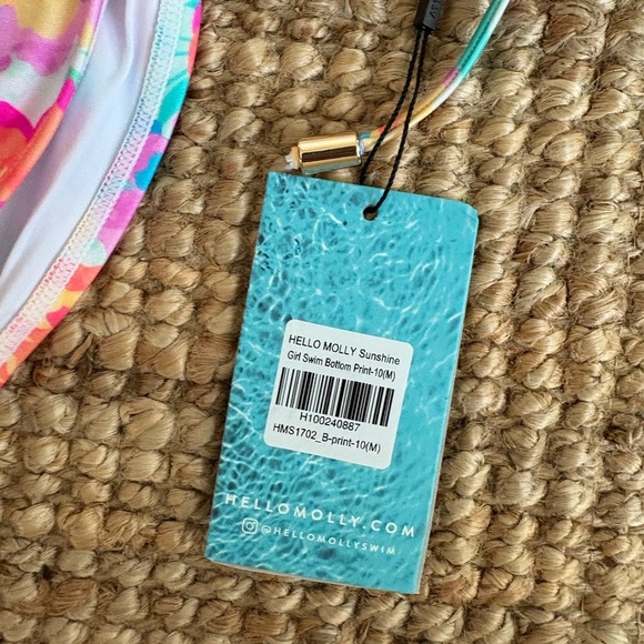 Hello Molly SUNSHINE GIRL Print Bikini - NWT - Size M - Picture 4 of 7